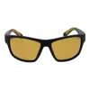 POLAROID PLD7037S60PGC Unisex Okulary Przeciwsłoneczne Prostokątne - Czarna Oprawka, Szare Soczewki Polaryzacyjne, 60/16/140 mm