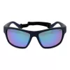 Polaroid PLD7037S60PJP Unisex Okulary Przeciwsłoneczne Prostokątne - Czarna Oprawka Szare Szkła 60mm