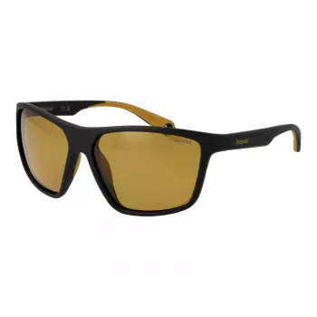 Okulary przeciwsłoneczne Polaroid PLD7040/S dla mężczyzn - oprawka Havana, zielone soczewki polaryzacyjne - 59mm