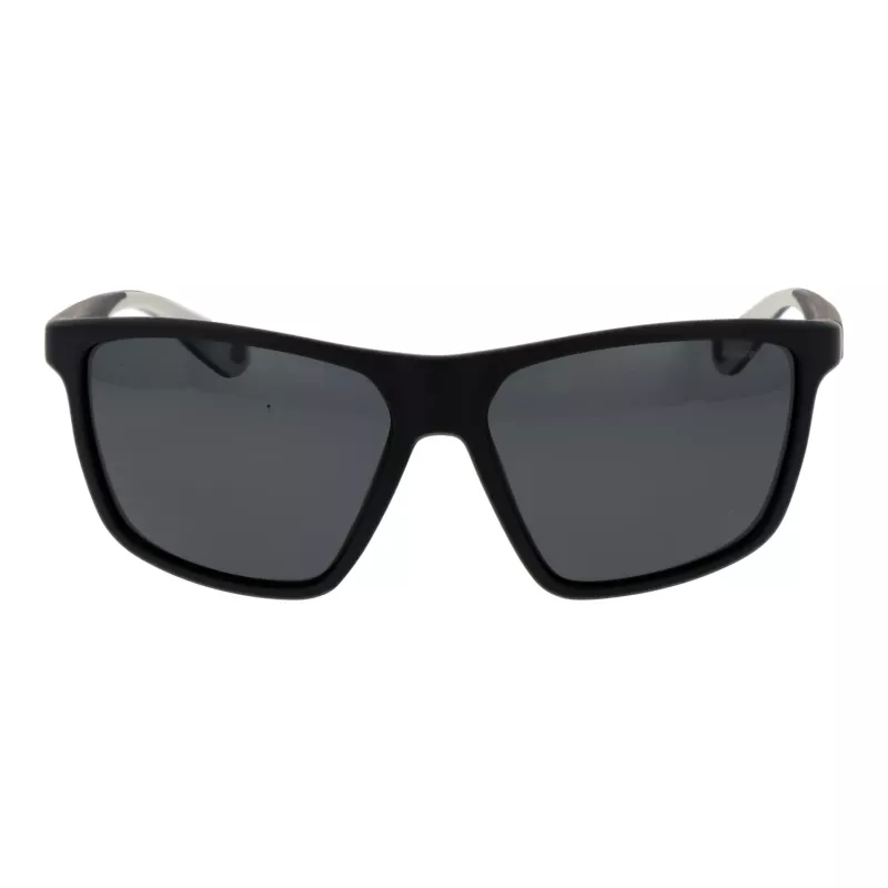 POLAROID PLD7040S5908A Męskie prostokątne okulary przeciwsłoneczne z soczewkami polaryzacyjnymi - szara oprawka, szare szkła 59mm