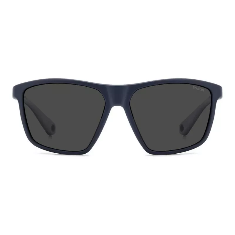 Okulary przeciwsłoneczne POLAROID PLD7040SFLL dla mężczyzn - czarna oprawka, szare soczewki polaryzacyjne, 59 mm