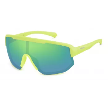 POLAROID PLD7047S4AN Unisex okulary przeciwsłoneczne z polaryzacją – czarna oprawka, szare szkła, styl shield, 99/1/135 mm