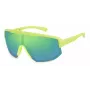 POLAROID PLD7047S4AN Unisex okulary przeciwsłoneczne z polaryzacją – czarna oprawka, szare szkła, styl shield, 99/1/135 mm
