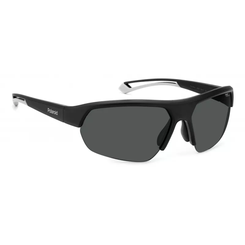 POLAROID PLD7048S003G6 Unisex Pilot Sunglasses Black Grey Polarized