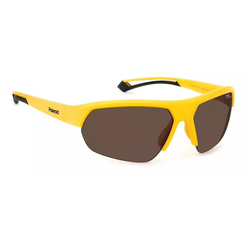 Polaroid PLD7048S2V7G6 Okulary przeciwsłoneczne unisex - oprawka Havana/Brąz, zielone soczewki polaryzacyjne, 65/17/130 mm