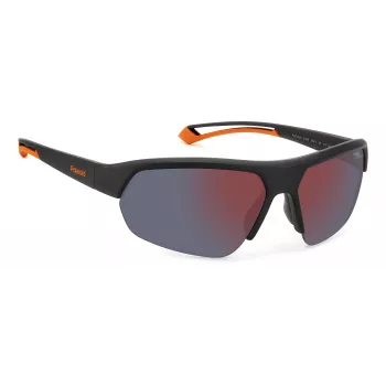 Polaroid PLD7048S8LZG6 Unisex Pilot Sunglasses - Grey Lens, Black Frame