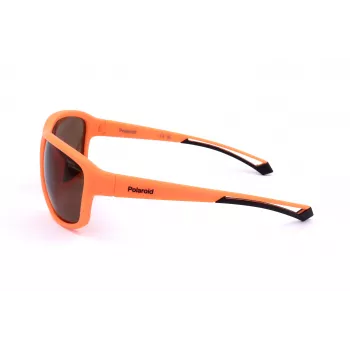 POLAROID PLD7049S2M5 Unisex Sportowe Okulary Przeciwsłoneczne - Matowa Czarna Oprawka, Szare Soczewki Polaryzacyjne