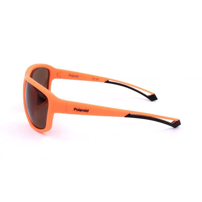 POLAROID PLD7049S2M5 Unisex Sportowe Okulary Przeciwsłoneczne - Matowa Czarna Oprawka, Szare Soczewki Polaryzacyjne