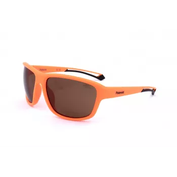 POLAROID PLD7049S2M5 Unisex Sportowe Okulary Przeciwsłoneczne - Matowa Czarna Oprawka, Szare Soczewki Polaryzacyjne