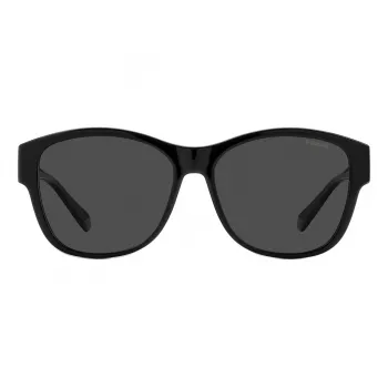 Okulary przeciwsłoneczne unisex Polaroid PLD9019S08A - czarna oprawka, szare soczewki polaryzacyjne
