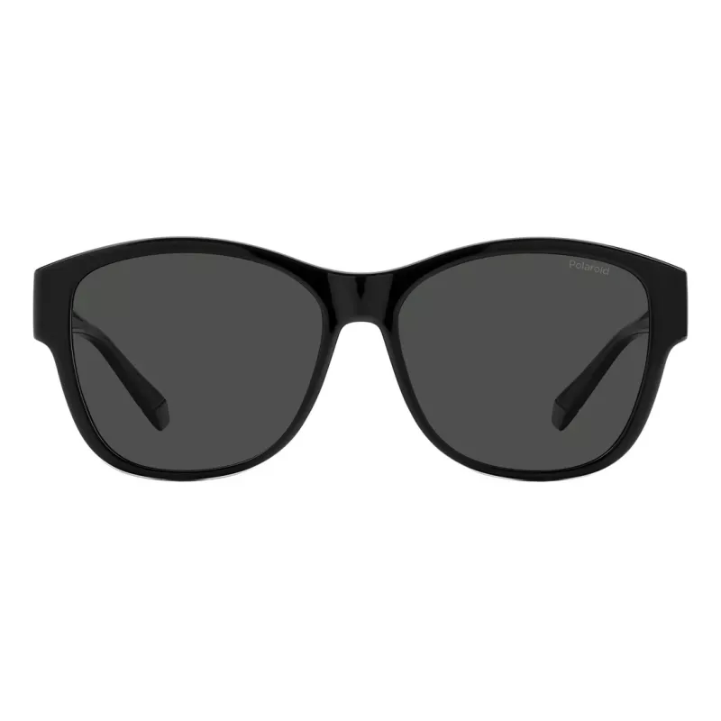 Okulary przeciwsłoneczne unisex Polaroid PLD9019S08A - czarna oprawka, szare soczewki polaryzacyjne