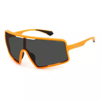 POLAROID SPORT PLD7045S2M5 Męskie polaryzowane okulary sportowe - soczewka 99mm, zausznik 130mm