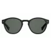 POLAROID Unisex PLD6042S807M9 Okulary przeciwsłoneczne - Kwadratowa oprawka pełna z tworzywa sztucznego z polaryzowanymi szarymi soczewkami - Ochrona UV400 - Szerokość soczewki 49 mm
