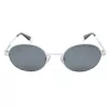 POLAROID Unisex PLD6066SVK6EX Okulary przeciwsłoneczne - czarna oprawka, szare soczewki polaryzacyjne, 51 mm