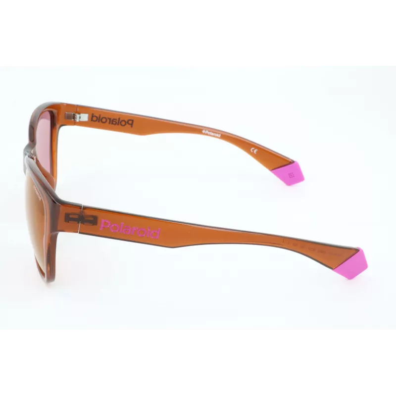 POLAROID Unisex PLD6077FS-09Q Okulary przeciwsłoneczne Polaryzacyjne Prostokątne Czarna Oprawka Szare Szkła 58/17/140 mm