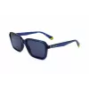 POLAROID Unisex PLD6161SPJP Prostokątne Okulary Przeciwsłoneczne Polaryzacyjne - Czarna Oprawka Szare Szkła 58mm