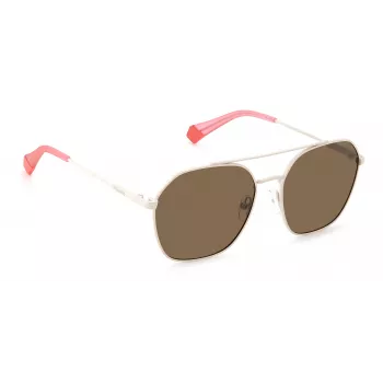 POLAROID Unisex PLD6172S10ASP Okulary przeciwsłoneczne - Czarna oprawka, szare soczewki 57mm