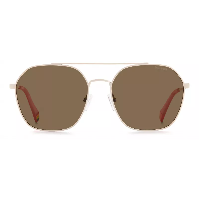 POLAROID Unisex PLD6172S10ASP Okulary przeciwsłoneczne - Czarna oprawka, szare soczewki 57mm
