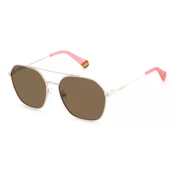 POLAROID Unisex PLD6172S10ASP Okulary przeciwsłoneczne - Czarna oprawka, szare soczewki 57mm