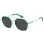POLAROID Unisex PLD6172S5CB Pilot Sunglasses - Czarna oprawka, szare soczewki polaryzacyjne 57mm