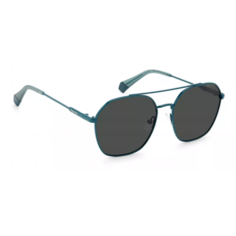 POLAROID Unisex PLD6172SMR8M9 Okulary przeciwsłoneczne kwadratowe Havana Green Polaryzowane UV400