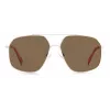 POLAROID Unisex PLD6173S10ASP Okulary przeciwsłoneczne - Prostokątna czarna oprawka, szare soczewki polaryzacyjne 58mm