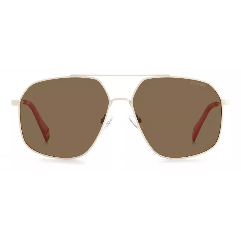 POLAROID Unisex PLD6173S10ASP Okulary przeciwsłoneczne - Prostokątna czarna oprawka, szare soczewki polaryzacyjne 58mm