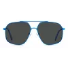 POLAROID Unisex PLD6173SMVUM9 Okulary przeciwsłoneczne - czarna oprawka, szare soczewki polaryzacyjne, 58 mm