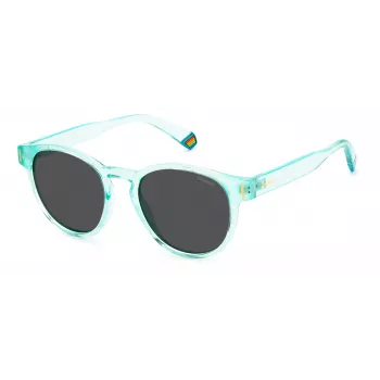 POLAROID Unisex PLD6175S5CBM9 Okulary przeciwsłoneczne Havana Grey Blue Mirror 51mm
