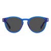 POLAROID Unisex PLD6175SPJPC3 Okulary przeciwsłoneczne prostokątne - czarna oprawka, szare soczewki polaryzacyjne 51mm