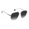 POLAROID Unisex PLD6182S900WJ Prostokątne Okulary Przeciwsłoneczne z Polaryzacją - Czarna Oprawka Szare Szkła 59mm