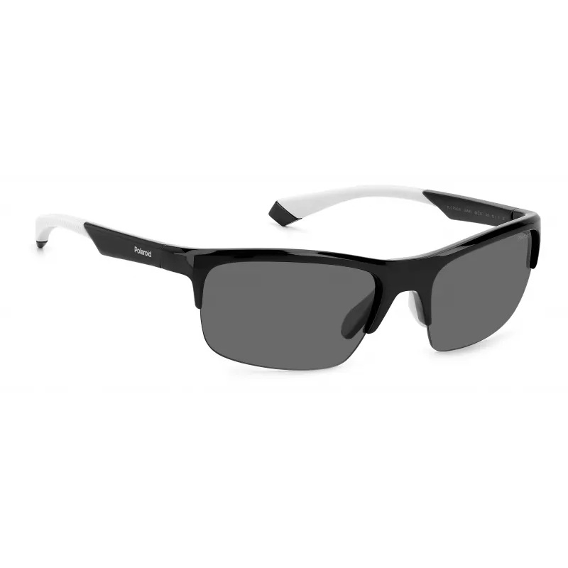 POLAROID Unisex PLD7042S08AM9 Okulary przeciwsłoneczne - Oprawka matowa czerń, soczewki szare polaryzowane, 64mm