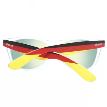 Okulary przeciwsłoneczne Polaroid Unisex S8443-CWY - Klasyczna kwadratowa oprawka, soczewki polaryzacyjne szare, 55mm