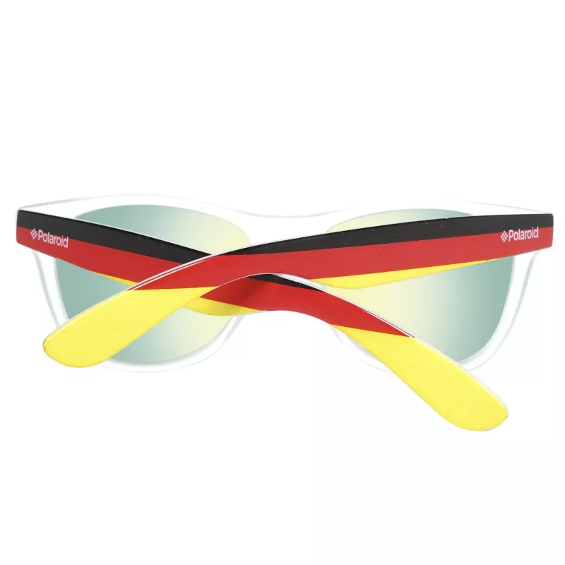 Okulary przeciwsłoneczne Polaroid Unisex S8443-CWY - Klasyczna kwadratowa oprawka, soczewki polaryzacyjne szare, 55mm