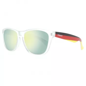 Okulary przeciwsłoneczne Polaroid Unisex S8443-CWY - Klasyczna kwadratowa oprawka, soczewki polaryzacyjne szare, 55mm
