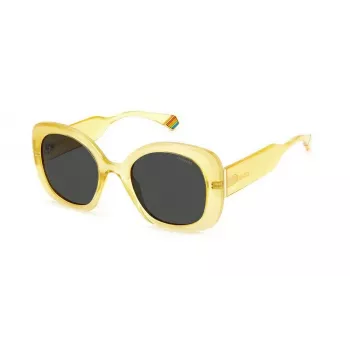 Okulary przeciwsłoneczne Polaroid Women's PLD6190S40G Havana Green Polarized 52mm