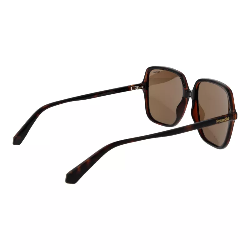 POLAROID Women's PLD6219S56086 Sunglasses - Black Frame Grey Polarized Lens 56mm