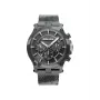 POLICE Męski Adder R1453321003 47mm Zegarek Analogowy Kwarcowy Czarna Tarcza Skórzany Pasek
