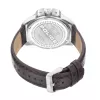 POLICE Męski zegarek analogowy PEWJF0005703, 46 mm, niebieska tarcza, skórzany pasek