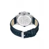 POLICE Męski zegarek kwarcowy analogowy PEWJF0022503 46mm Stal nierdzewna Czarny skórzany pasek