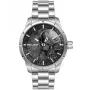 POLICE Męski zegarek chronograf kwarcowy PL15715JS-78M 46mm, tarcza gunmetal, pasek stalowy mesh