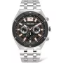 Zegarek męski POLICE Quartz Analog P15995JSTU61M 46mm Stal nierdzewna Gunmetal Grey