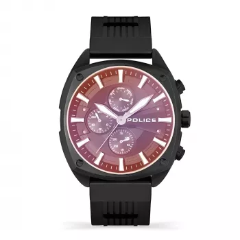 Zegarek męski POLICE PEWJQ2007302 47mm czarna tarcza czarny pasek skórzany