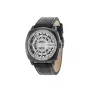 Zegarek męski Police Quartz Analog R1451290002 - 49mm koperta ze stali nierdzewnej, czarny pasek skórzany