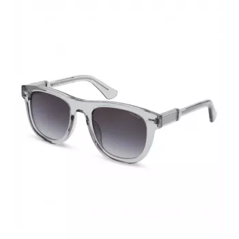 POLICE Męskie Okulary Przeciwsłoneczne Prostokątne SPLL87M5203GU Havana Oprawa Acetatowa Zielone Soczewki Poliwęglanowe 52mm