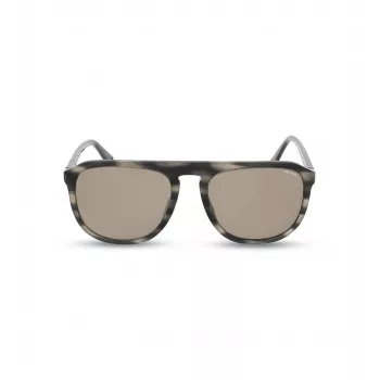 Okulary przeciwsłoneczne POLICE męskie SPLE06-5606K3 prostokątna oprawka acetatowa UV400