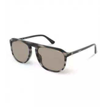 Okulary przeciwsłoneczne POLICE męskie SPLE06-5606K3 prostokątna oprawka acetatowa UV400