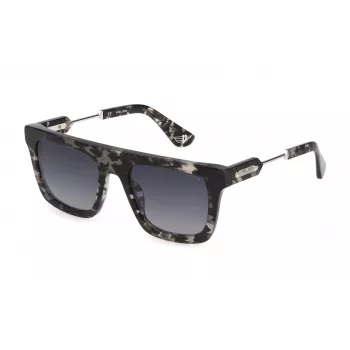 POLICE Men's Sunglasses SPLF71-533KUY Black Frame Grey Lens 53/21/145 mm UV400