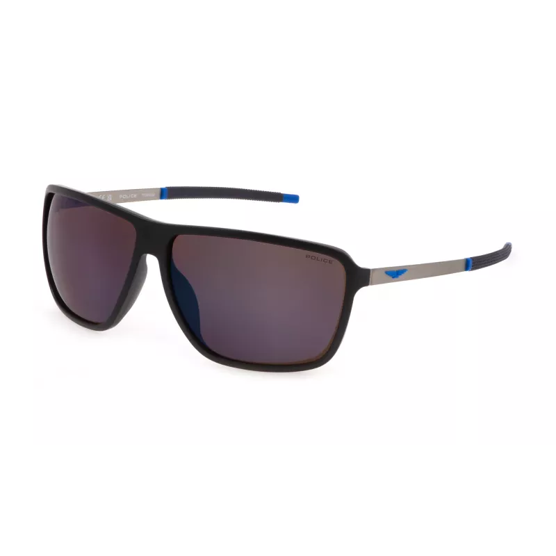 Okulary przeciwsłoneczne męskie POLICE SPLL15-65V78B - Pilot Oprawa acetatowa UV400