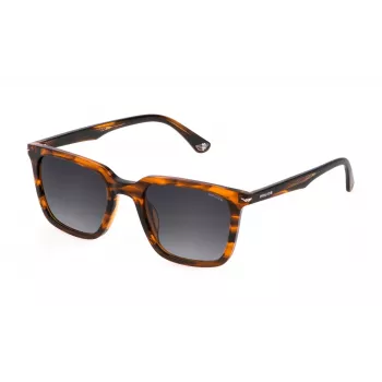 Okulary przeciwsłoneczne Police męskie SPLL80-520836 Havana Brązowe Acetat 52mm
